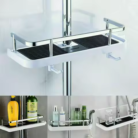 Panier suspendu tige de douche réglable