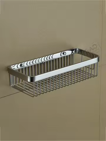 Caddie douche triangulaire chromé laiton